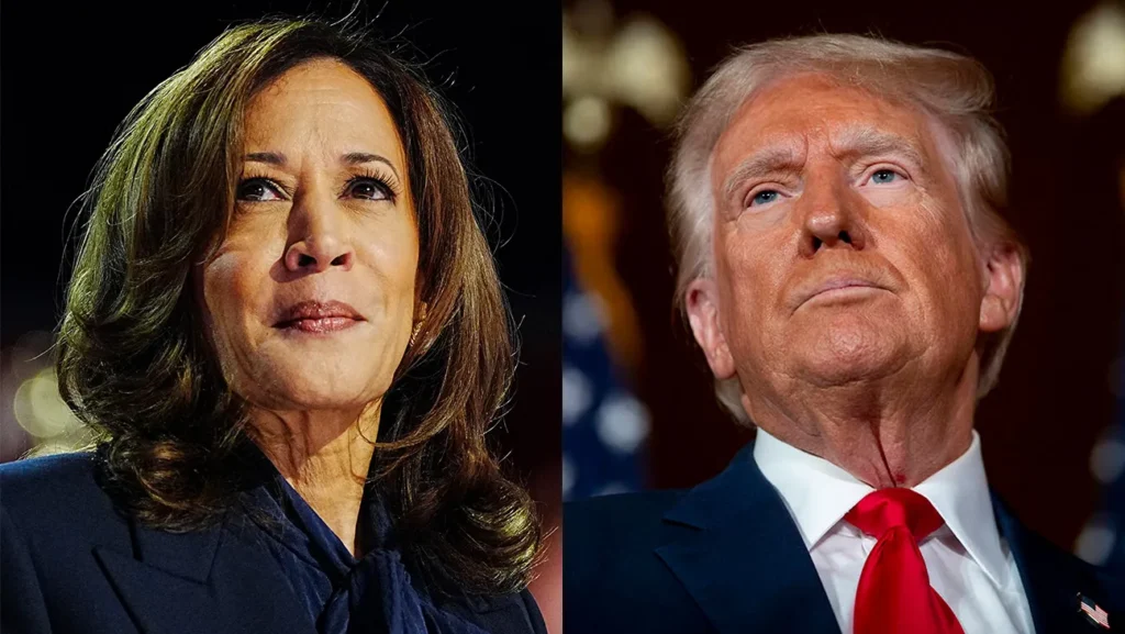 Kamala Harris and Donald Trump Split Getty H 2024