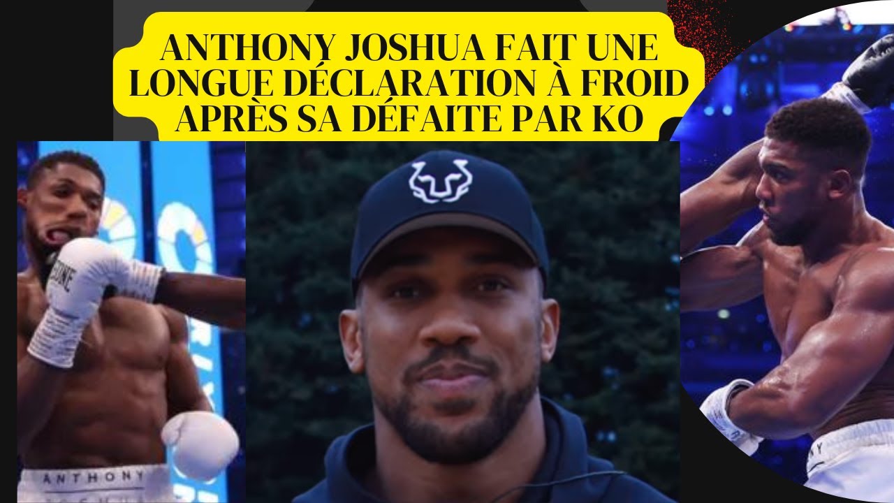 Boxe : Anthony Joshua suspendu après sa défaite par KO ! (1)